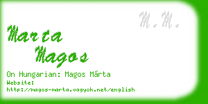 marta magos business card